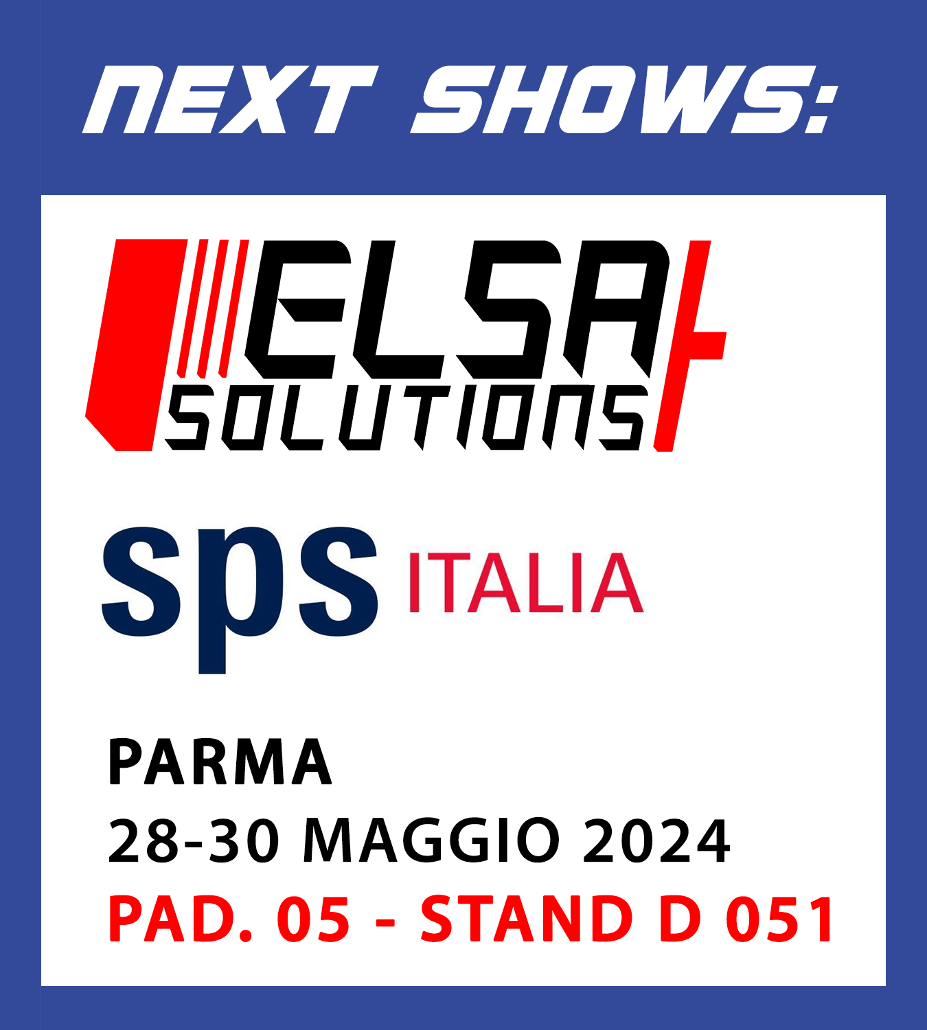 SPS ITALIA 2024 ELSA Solutions SpA